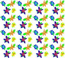 Seamless texture in the form of a floral pattern of bright flowers on a white background vector
