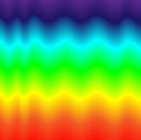 Abstract rainbow background decorated with a pattern of multicolored wavy lines vector