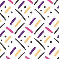 Abstract Colorful Pattern Diagonal Lines, Dots, and Shapes vector