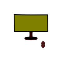 Monitor , computer monitor , display , illustration design vector