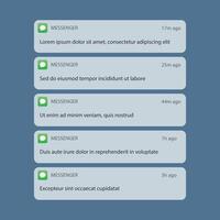 A screenshot of the messages app on an iphone vector