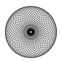 Torus Yantra Geometric Circular Grid Design vector