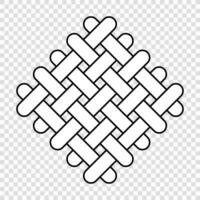 Interlacing Threads Fabric Pattern vector