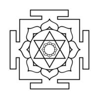 Kamana Yantra Sacred Geometric Design vector