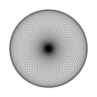 Torus Yantra Geometric Circular Grid vector