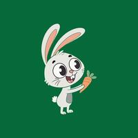 Adorable Happy Bunny Vectors Art for Creative Projects