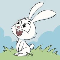 Fun and Playful Happy Bunny Vectors for Greeting Cards