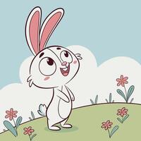 Charming Happy Bunny Vectors Art for Kids Projects