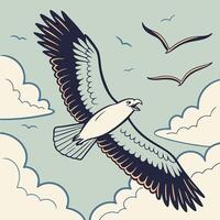 Graceful Flying Bird Vectors for Creative Projects