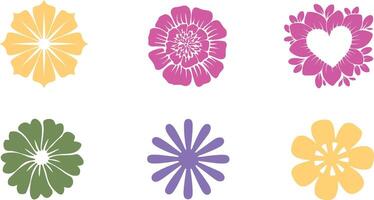 Exclusive Collection of Flower Symbol Graphics vector