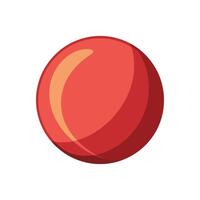 Red ball icon isolated on white background vector