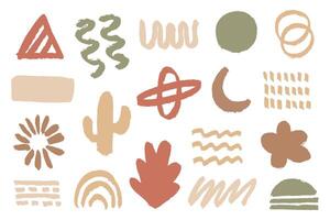 Modern Aesthetic Abstract Shape Collection vector