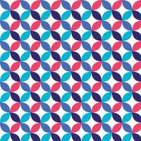 White background with abstract pattern in blue and pink colors vector