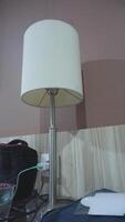 Simple Table Lamp with Fabric Shade photo