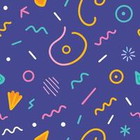 A colorful pattern with geometric shapes and shapes vector