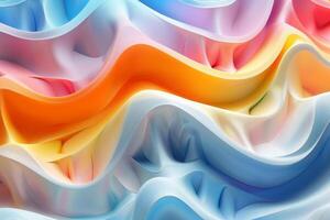 Abstract background featuring colorful wavy shapes flowing and merging seamlessly photo