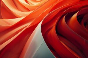 Abstract red and white shapes creating dynamic composition photo