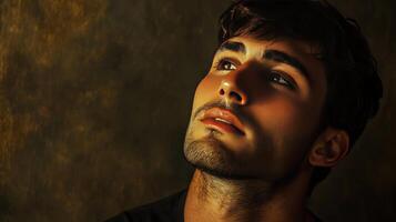 Portrait of a Man with Confident Expression photo