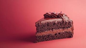 Delectable Slice of Chocolate Cake photo