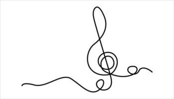 Music trends continuous one line art drawing illustration vector