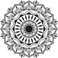 Mandala coloring book template wallpaper design template vector
