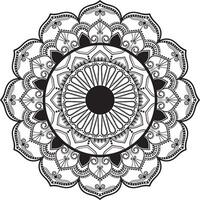 Mandala coloring book template wallpaper design vector