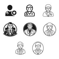 medical doctor icon Design Template vector