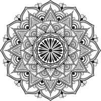 Mandala coloring book template wallpaper vector