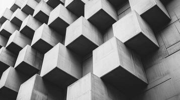 Minimal modular structure with simple geometry and clean aesthetic photo