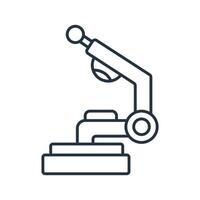 Science flat icons symbol line elements for infographic web vector