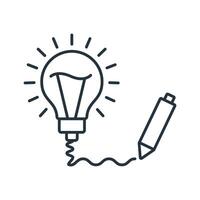 creativity flat icons symbol line elements for infographic web vector