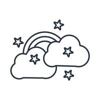 imagination flat icons symbol line elements for infographic web vector