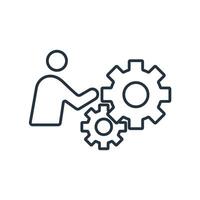 Motivation flat icons symbol line elements for infographic web vector