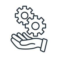 Development flat icons symbol line elements for infographic web vector