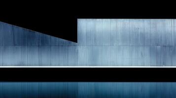 Abstract Architectural Design Modern Concrete Building Facade and Reflection photo