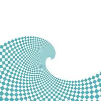 Optical spiral illusion background. Magic psychedelic pattern wave, swirl illusions and hypnotic abstract card. vector