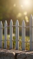 A vertical background of soft shadows cast by a minimalist fence, with muted tones and blank areas for text. photo