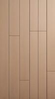 Close-up of vertical wooden panels in a clean, modern design with neutral tones and open space for design purposes. photo