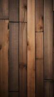 A high-detail vertical capture of aged wooden planks, illuminated with soft lighting, and plenty of room for text overlay. photo