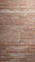 A vertical image of a simple, neutral-toned brick wall with a clean, minimalist design, ideal for text or design overlays. photo