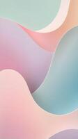 A serene vertical composition of pastel gradient colors, blurred to create a calm and quiet ambiance. photo