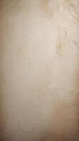 Vertical shot of a textured canvas with soft neutral tones, providing a clean canvas for design purposes. photo