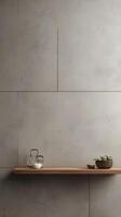 A vertical background of a concrete wall with subtle texture and muted colors, perfect for simple, modern designs. photo
