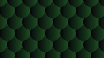 A green background with many wavy shapes vector