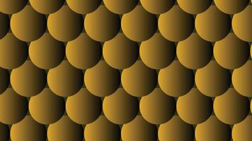 A pattern of yellow and brown circles vector