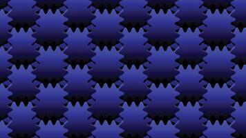 A blue and black pattern with many small black shapes vector