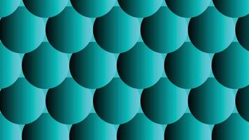 A blue and green background with many curved shapes vector