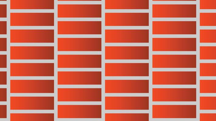 A red brick wall with a gray background