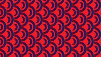 A red and blue pattern with wavy lines vector