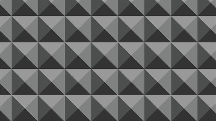 A gray and black background with triangles